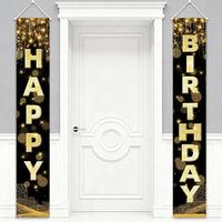 Colorful Happy Birthday Door Banner, Birthday Hanging Banner Decor, Birthday Party Decor, Party Supplies, Wall Art Decor