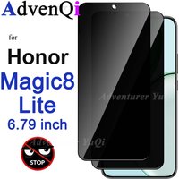 Anti Spy Screen Protector For Honor Magic8 Lite Tempered Glass Privacy Anti Peep Scratch 9H Case Friendly High Aluminum