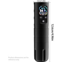Wireless Tattoo Machine OLED Long Handle Tattoo Pen Integrated Aviation Aluminum Alloy 4-12V for Tattoo Artist Tattoo Supplies
