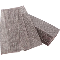 50PCS 70x198mm Mesh Abrasive Dust Free Sanding Discs Hook & Loop Anti-Blocking Net Sandpaper 80-800 Grit for Car Drywall Metal