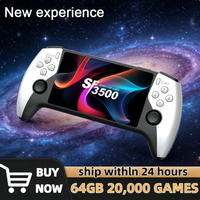 New SF3500 Retro Handheld Video Game Console Linux System 5.0 Inch 854*480 IPS Screen 3000mAh Portable Pocket Video Player Games