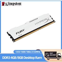 HyperX Fury Memoria DDR3 RAM 8GB (2x4GB) Kit 16GB(2x8GB) Kit 1333 1600 1866 2133MHz DIMM 240Pin 1.5V PC3-12800 for Desktop
