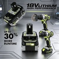 100% Genuine RYOBI ONE+ 18V 4.0Ah/ 6.0Ah / 8.0Ah high power lithium battery, compatible with P108 RB18L50 all ONE+ tools
