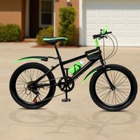 AliExpress NONE 20Inch Mountain Bike 7-Speed Shock-Absorbing Seat Front Caliper & Rear Holding Brake for Kids Aged 4.26-4.9ft(1.3-1.5m), Off-Road & Grassland Riding