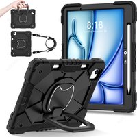 Armor Stand Shockproof Tablet Case For iPad Air 5 Air 6 A16 11th M3 Pro 11 12.9 13 10 Gen 10.5 10.2 9th 8th 6th 5th 9.7 Mini 7 6