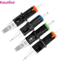 10 Pcs/lot Original Filter Cartridge Tattoo Needles Membrane System Needles Round Liner 0.35 mm for Cartridge Machine Grip Gun