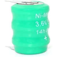 10-50PCS 3.6V 80mAh NI-MH Button Cell Ni MH Batteries with Pins for Clock Memory Lawn Lamp Rechargeable Battery