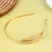 Retro Gold Color Leaf Headband Headpiece Crown Tiara Headdress Goddess Greek Head Jewelry Bride Wedding Hair Accessories