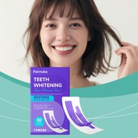 Feimuko Long Lasting Teeth Whitening Strips Deep Cleaning Professional Brightening Yellow Tooth Fresh Breath Sensitive Gums Care