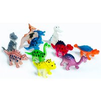 Mini Simulation Animal Dinosaur Model Stegosaurus hadrosaur Tyrannosaurus Figures Kids Cognitive Educational Toys Party Decor