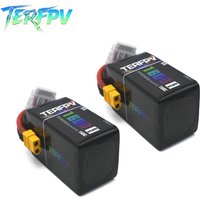 2PCS TERFPV Lipo Battery 6S 22.2V 1600mAh 150C/300C with XT60 Plug for FPV Drone Quadcopter Helicopter Aircraft RC Models Parts