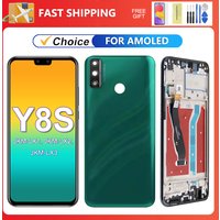 For HUAWEI Y8S 6.5''For AMOLED Y8s JKM-LX1 JKM-LX2 JKM-LX3 LCD Display Touch Screen Digitizer Assembly Replacement