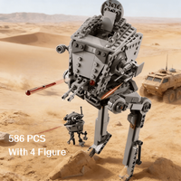 New MOC Reconnaissance Walker Mech Model Building Blocks DIY Assemble Bricks Toy Home Decoration Ornament Creative Gift for Boys