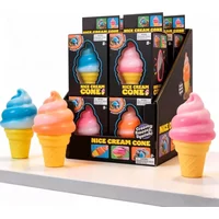 Schylling Colorful Ice Cream Squishy Toy - Sensory Fidget Squeeze Stress Relief Anti-Anxiety Focus for Adults And Kids
