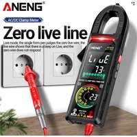 Multimeter Clamp Meter Smart Digital DC/AC Current Reverse Screen Dual Screen Display Non-contact Detector Tools ANENG ST213