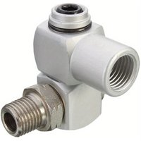 1pc Pneumatic Part Universal 360 Swivel Air Hose Connector Adapter Flow Tool for Compressor