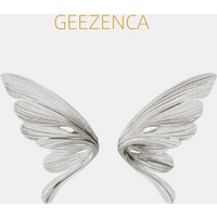 GEEZENCA 925 Sterling Silver Butterfly Stud Earrings For Women Designer Trendy Delicate Aesthetic Statement Earrings Luxury Gift