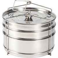 Stainless Steel Steamer Pot Stackable 3 Tier Steamer Cooker Pot Set Cook Food Pressure Pot Kitchen Accessories