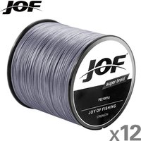 JOF X12 Braided Fishing Line 12 Strands 1000M 500M 300M 100M Multifilament PE Line Super Strong 33-150LB Carp Lines Japan Wire