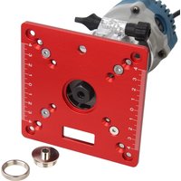 Multi-Functional Aluminum Alloy Flip-Chip Board Woodworking Trimming Machine DIY Modification Router Table Insert Plate Benches