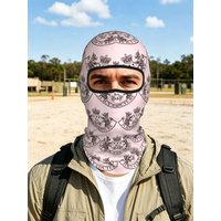 AliExpress NONE Y2k Juicy Couture Crest Breathable Balaclava Full Face Mask Sun Protection Neck Gaiter For Motorcycle Cycling Fishing Outdoor