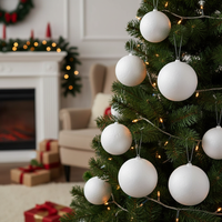 Crafts Mini Foam Balls White Round Christmas Balls Polystyrene Christmas Ornaments Modelling