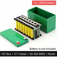 18650 Battery Storage Box Bracket 4V/6V/12V Plastic Lithium Battery Packs Toys Scale Motorcycle Batteris Holder Case
