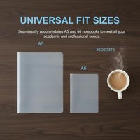 2Pcs Waterproof PVC Transparent Protective Sleeve For A6 A5 Notebook Journal Planner Book Diary Protect Cover Office Supplies