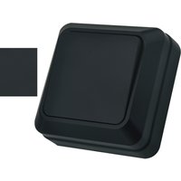 Black On/Off 1 Gang 1 Way EU Standard Wall Surface Rocker Switch Flame Retardant Button Light Switch Spray Plastic Classic Way