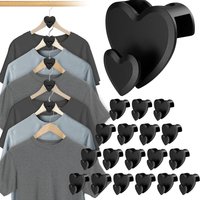 12/18/24PCS Home Clothing Sorting Auxiliary Hooks Save Space Hanger Hooks Space Triangle Hanger Hooks Heart Hooks