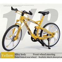 1:8 Model Alloy Bicycle Diecast Shock-absorbing Mountain Finger Mini Bike Simulation Metal Bicycle Collection Gifts Boys Toys