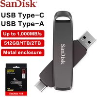 SanDisk Extreme PRO Dual Drive USB Type-A and Type-C 256GB 512GB High Speed 1TB 2TB Read Speed up to 1000MB/s for laptop PC