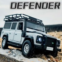 1:32 Defender 2010 modèle de voiture tout-terrain en alliage moulé sous pression et véhicules jouets voitures jouets pour enfants Collection cadeaux garçon jouet