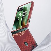 Case for Motorola Moto Razr 60 Ultra Razr60 Ultra Real Aramid Carbon Fiber Flip Mobile Phone Protective Cover Protection Shell