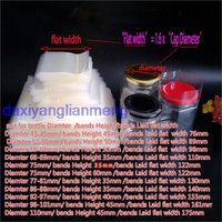 400pcs DIY Transparent PVC Heat Shrink Bands For Jar Mouth Cap Oil Bottle Lid Top Sealing Wrap Film ( Film Width X Hight)