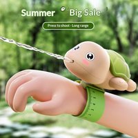 Fun Gift Squirt Function Wrist Water Toy Bracelet Style Cute Design Turtle Squirt Toy Dolphin Press Type Toy Summer Play