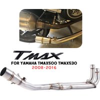 Motorcycle Slip On For Yamaha Tmax 500 530 Yp500 2008-2016 With Exhaust Tmax530 Tamx500 Motorcycle Exhaust Muffler Full System
