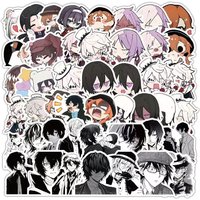 103pcs Bungo Stray Dogs Stickers Chibi Dazai Chuuya Atsushi Waterproof Vinyl Decals Laptop Phone Skateboard Journaling DIY Decor