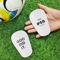 1 pair of mini soccer shin guards, lightweight sports knee pads, unisex football leg protectors. High-quality and durable materi