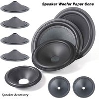 1Pcs 3/4/5/6.5/8/10/12inch Speaker Woofer Paper Cone Matte Rubber Surround Voice Coil Repair Kit Black Speaker Accessory