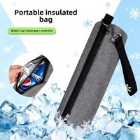 Insulated Water Bottle Pouch,Hanging Insulation Pouch,Milk Warmer Oxford Cloth Cooler Bag With Handle For Travel Camping