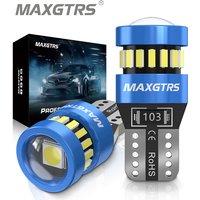 2x W5W T10 LED CANBUS No Error 5W5 12V 5W 750Lm Super Bright Car Interior Side Light 194 3030 SMD Auto Bulb White Amber Red