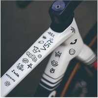 AliExpress NONE 22 Piece Bike Frame Sticker Set | Suitable for mountain and road bikes, motorcycles and cars with animated patterns, glossy PVC