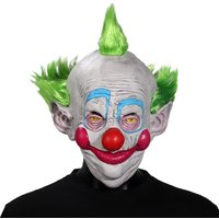 Killer Klowns From Outer Space Clown Mask Cosplay Demon Killer Joker Latex Helmet Halloween Carnival Purim Party Costume Props