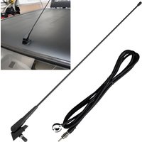 Car Roof Mount Mast Whip Antenna Enhanced Signal Stereo Radio Screw FM AM Aerial Amplified For Peugeot 106 205 Citroen Berlingo