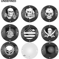 Motorcycles Derby Cover Aluminum Chrome&Black Derby Clutch Cover For Harley Sportster 883 1200 XL XLH 1994-2003