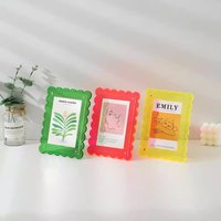 Acrylic Transparent Desktop Vertical Photo Frame Magnetic Photo Stand Display Album for Home Office