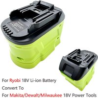 Adapter akumulatora do akumulatora litowo-jonowego Ryobi 18 V konwertowany na akumulatorowe elektronarzędzia Makita/Dewalt/Milwaukee 18 V 20 V