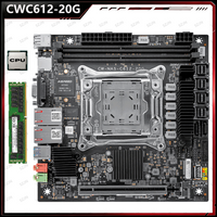 CW-NAS-C612-20G Mini ITX Server Motherboard LGA2011-3 Xeon E5 V3 V4 Dual Intel X550 10G LAN DDR4 ECC Dual M.2 NVMe Mainboard