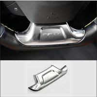 QHCP Stainless Steel Steering Wheel Decorative Cover Sticker Fit For Chevrolet Camaro 2016-2020 Car Styling Interior Accessories